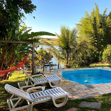 Casa Com Piscina Fundo Pra Represa E Ar Condicionado Casinhabrancadevaranda Ijaci Extérieur photo