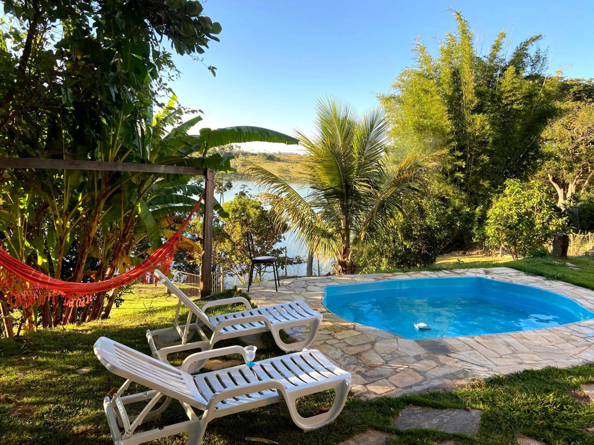 Casa Com Piscina Fundo Pra Represa E Ar Condicionado Casinhabrancadevaranda Ijaci Extérieur photo