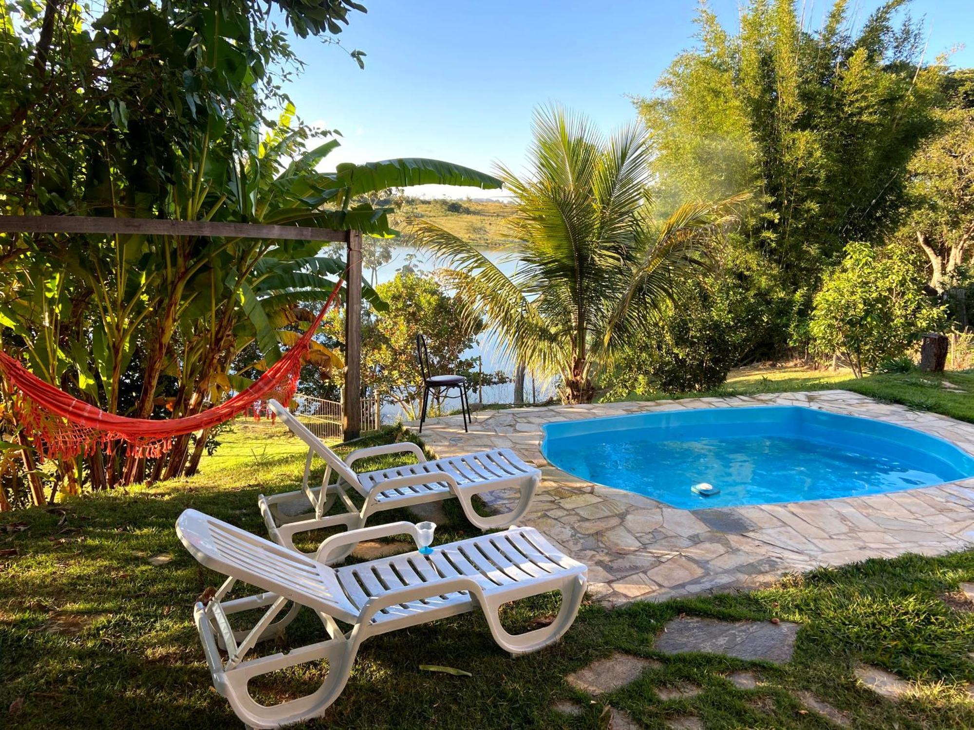 Casa Com Piscina Fundo Pra Represa E Ar Condicionado Casinhabrancadevaranda Ijaci Extérieur photo