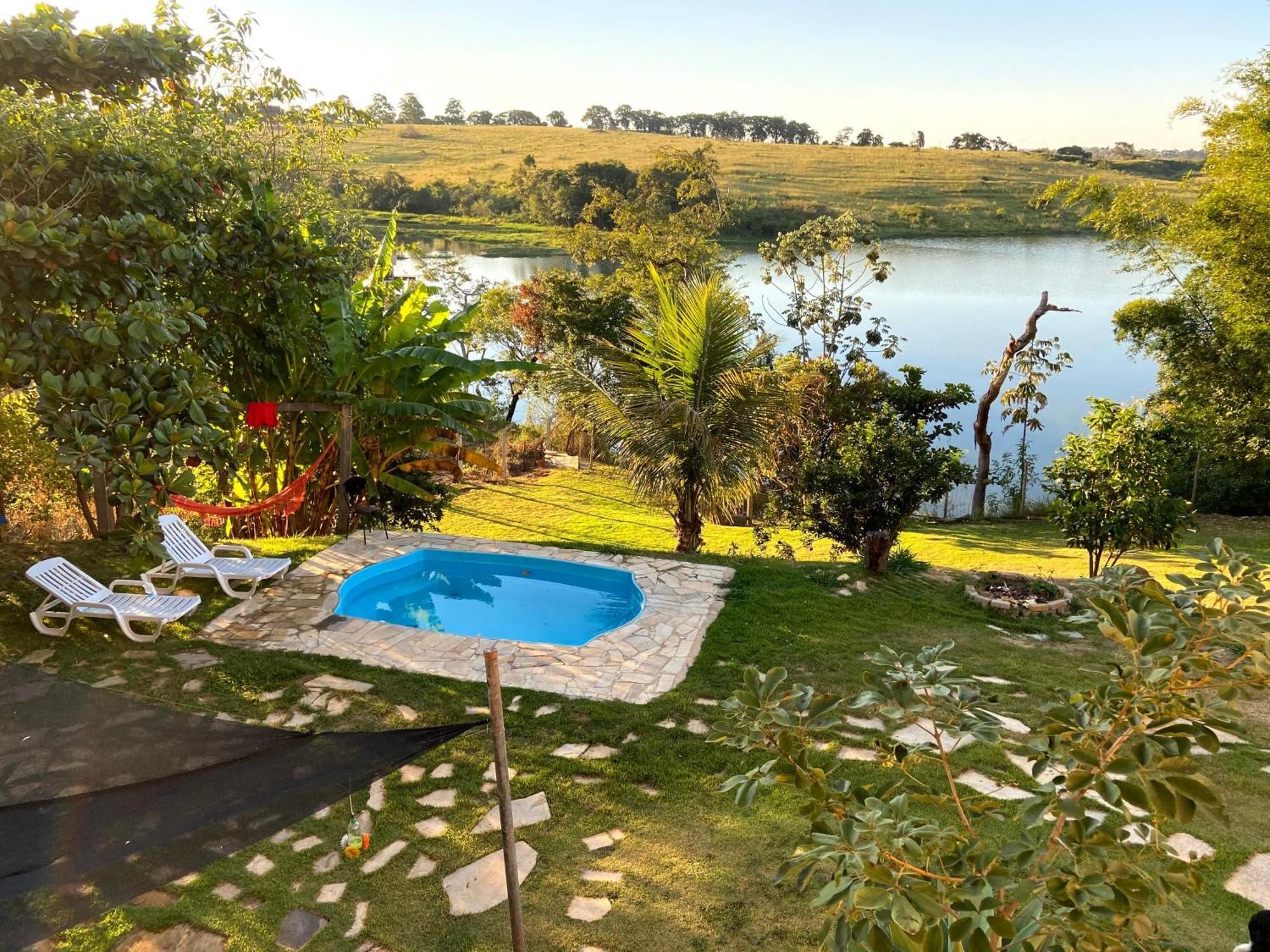 Casa Com Piscina Fundo Pra Represa E Ar Condicionado Casinhabrancadevaranda Ijaci Extérieur photo