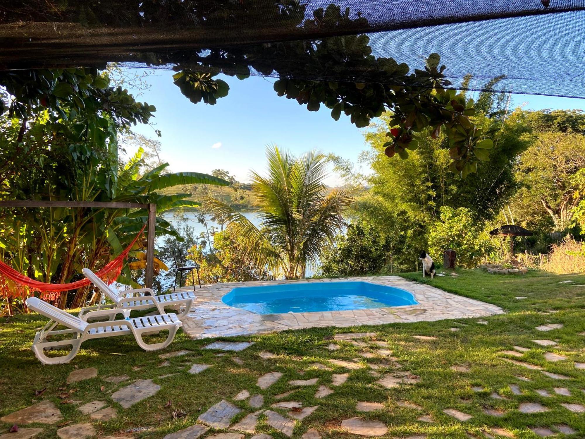 Casa Com Piscina Fundo Pra Represa E Ar Condicionado Casinhabrancadevaranda Ijaci Extérieur photo