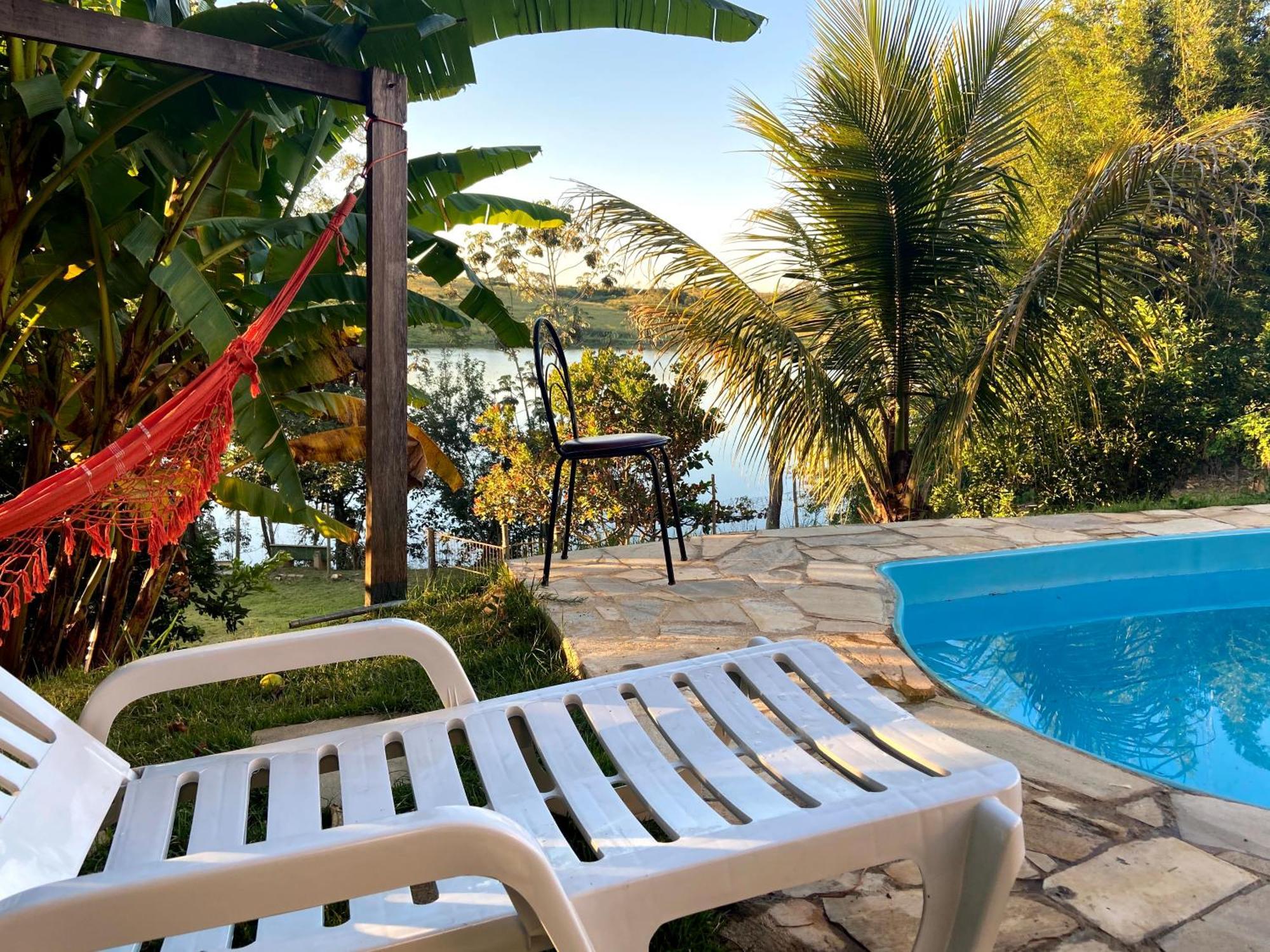 Casa Com Piscina Fundo Pra Represa E Ar Condicionado Casinhabrancadevaranda Ijaci Extérieur photo